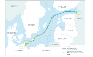 Az Északi Áramlat 2 elkerüli Ukrajnát, kiindulási pontja az oroszországi Viborg, végpontja pedig a németországi Greifswald, a vezeték orosz, finn, svéd, dán és német területi vizeken halad majd keresztül Kép: AzÜzlet.hu