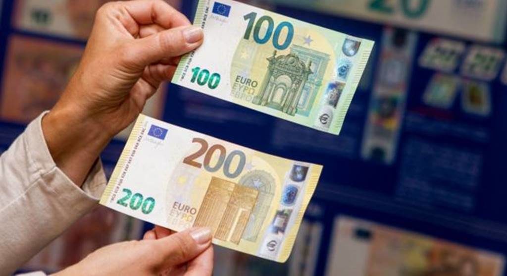 Az új 100 és 200 eurós előlapja. Kép forrása: navva.org. azüzlet.hu